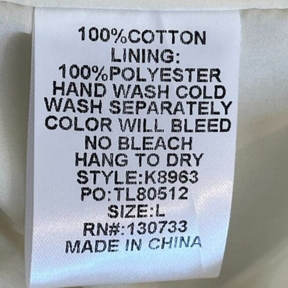 Umgee Woman's Cream Mix Quilted Puffy Cottage-Core Floral Print Vest Sz Lr - Picture 8 of 9